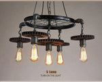 Led Rétro: Lustre Edison Industriel 5 Lampes Luminaire Chambre