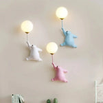 Luminaire bleu chambre bébé 