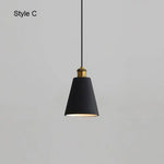 Luminaire Led Suspendu Métal Minimaliste C Doré