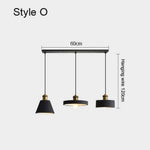 Luminaire Led Suspendu Métal Minimaliste O Doré