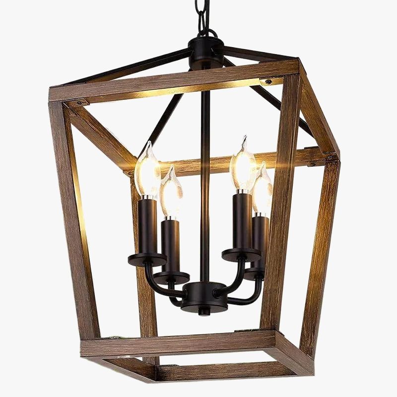 Lampadario americano retrò forma gabbia per uccelli illuminazione industriale moderna