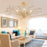 Lustre Arbre Vintage En Cristal Luminaire Chambre