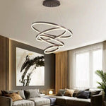 Lustre Cercle Design Entrelacé Luminaire Doré