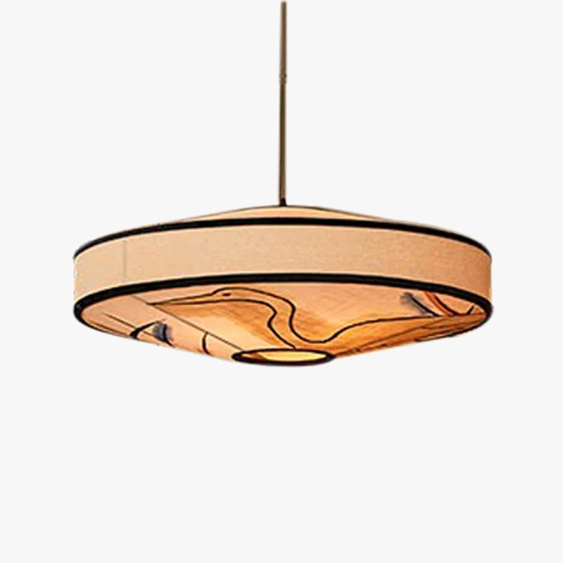 Elegante lampadario moderno luminoso