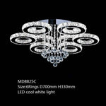 Lustre Cristal Led Luxe 6 Lampes - Froide Luminaire Chambre