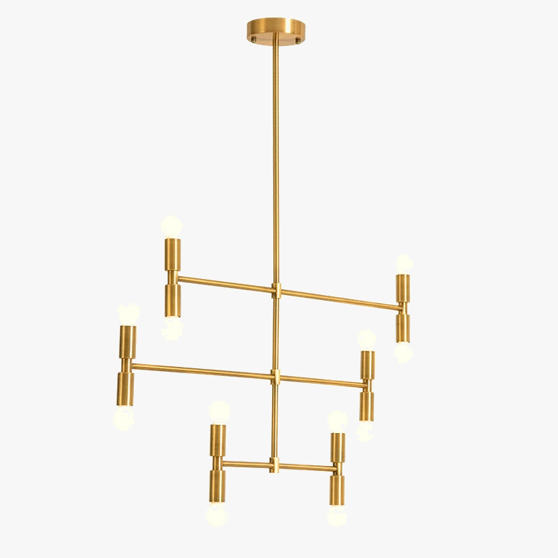 Lampadario artigianale in ferro moderno sospeso