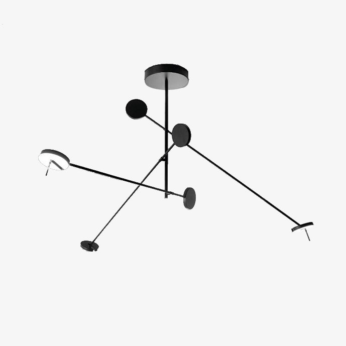 Lampadario moderno argento essenziale