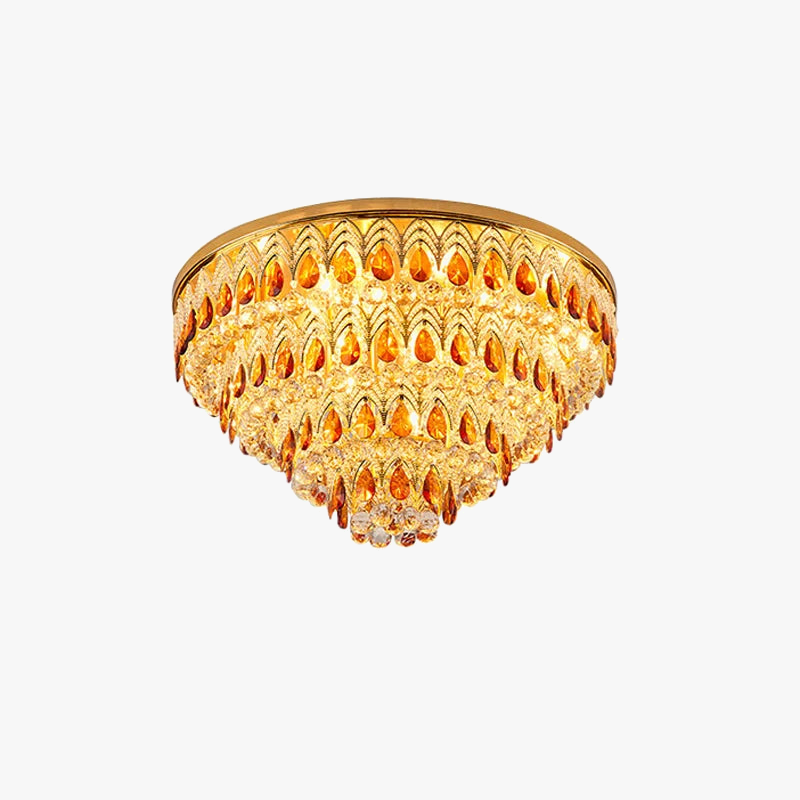 lampadario dimmerabile in cristallo design per interni moderni