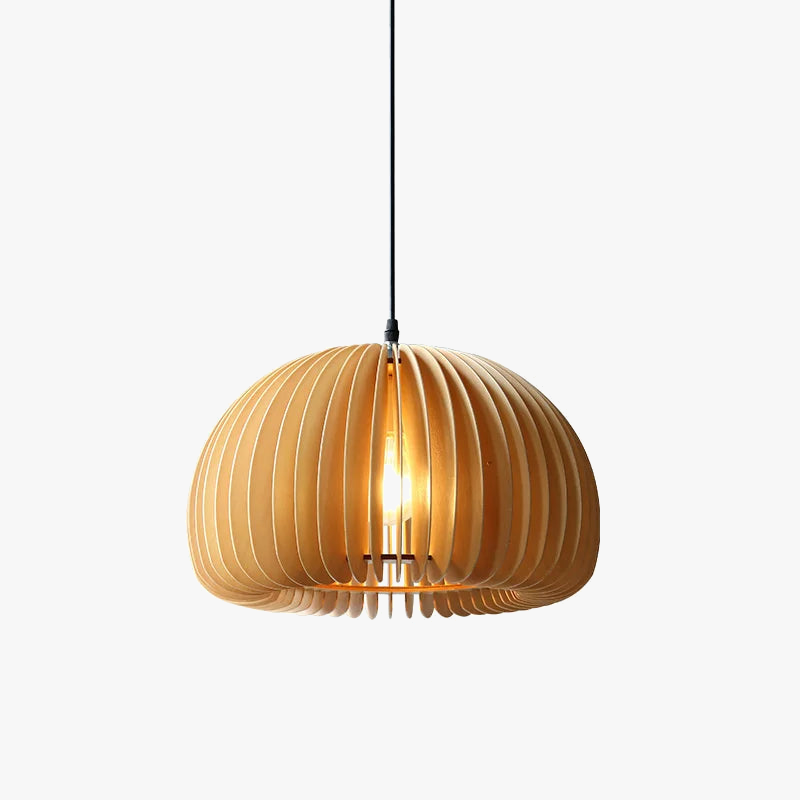 lampadario in legno giapponese stile nordico retrò zucca per interni