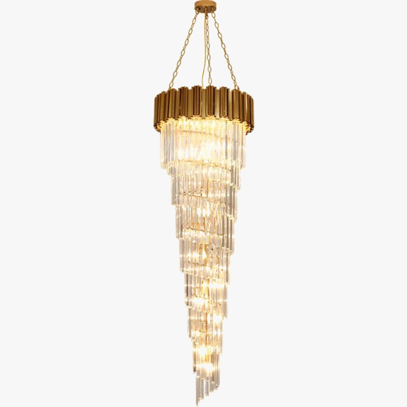 lampadario in cristallo di lusso per decorazione d'interni elegante