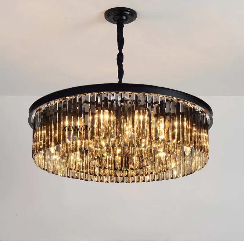 lampadario in cristallo di lusso stile italiano per decorazione d'interni