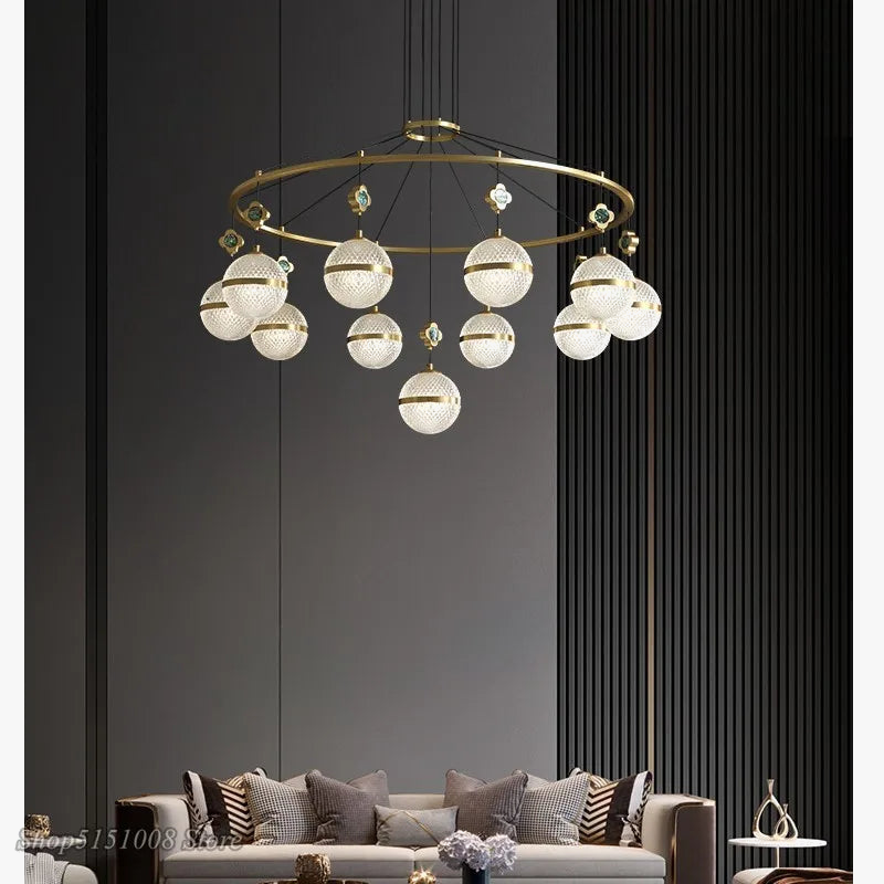 lampadario in cristallo minimalista moderno di lusso 2021