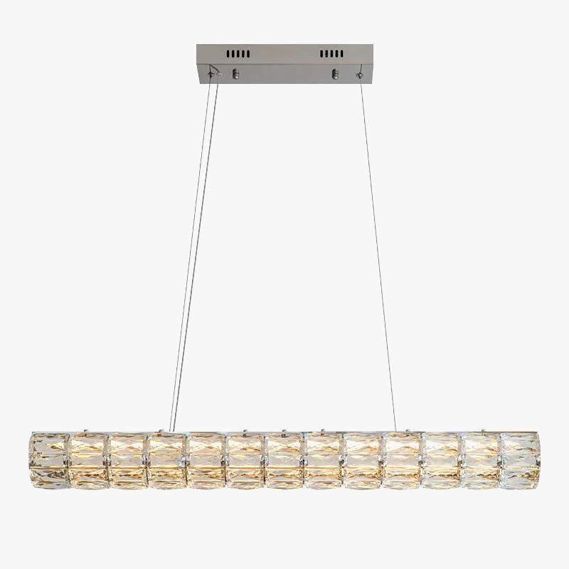 lampadario in cristallo moderno a sospensione semplice ed elegante