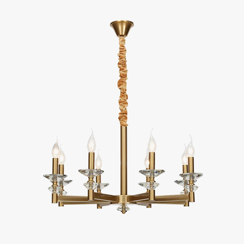 lampadario in cristallo stile industriale europeo retrò in ferro