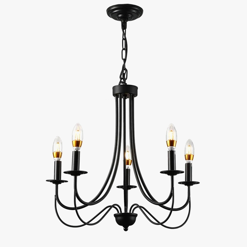 Lampadario Industriale Vintage 5 Lampadine