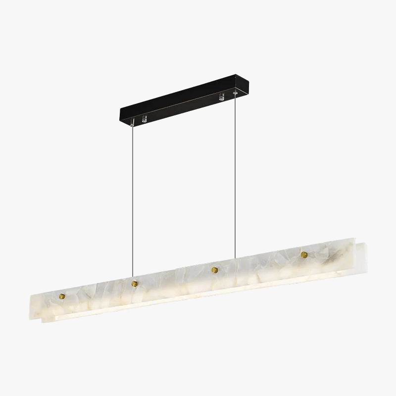 lampadario in marmo e acciaio inox a led dimmerabile