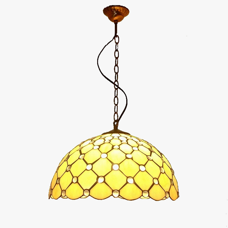 lampadario in perle di cristallo retrò per illuminazione elegante