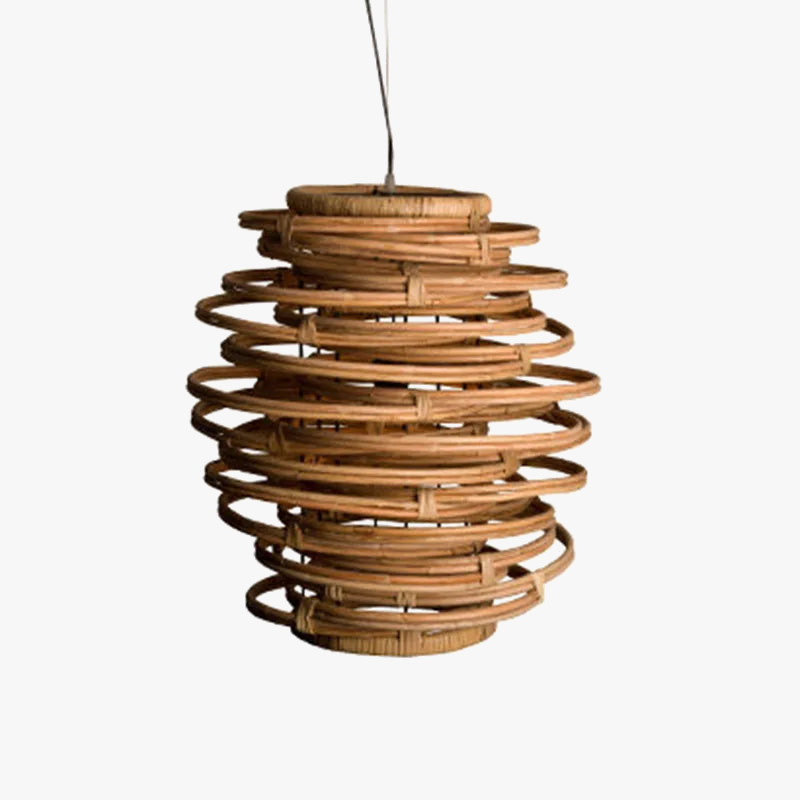 lampadario in rattan stile giapponese vintage illuminazione interna in bambù