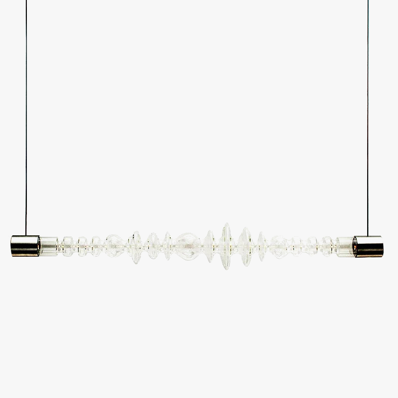 lampadario in vetro design creativo minimalista per ristorante moderno
