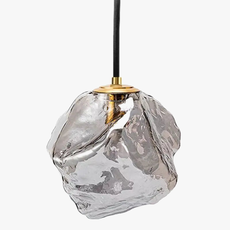 lampadario in vetro fumé illuminazione moderna per cucina e bar