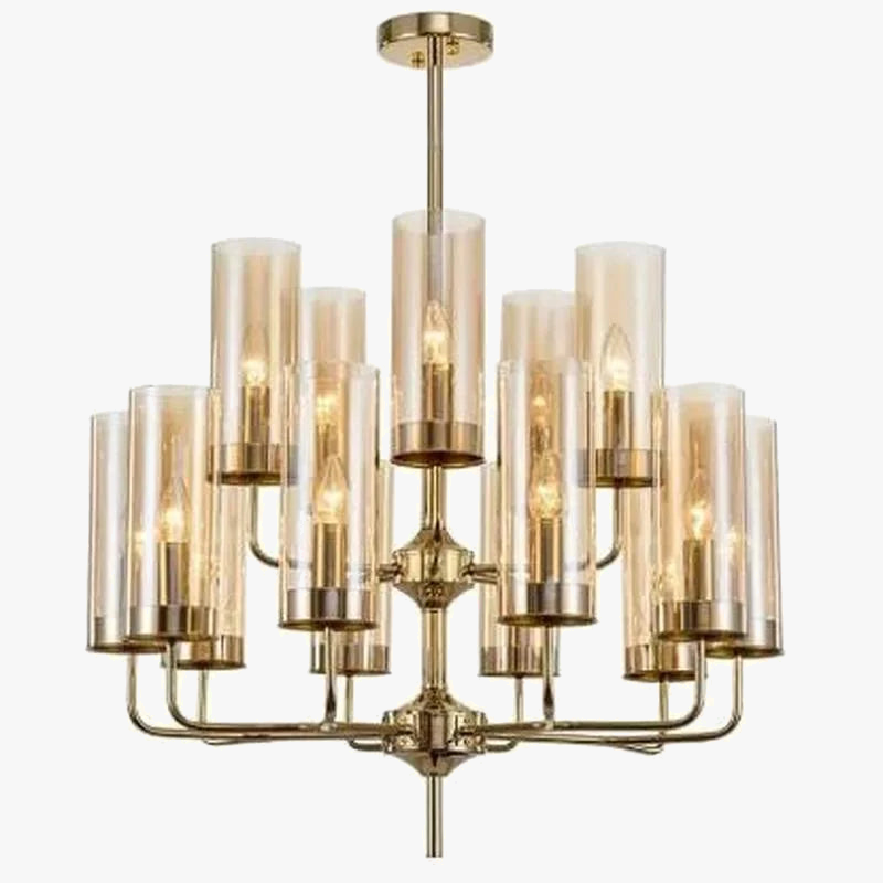 lampadario in vetro moderno da 6 a 15 teste design nordico illuminazione interna