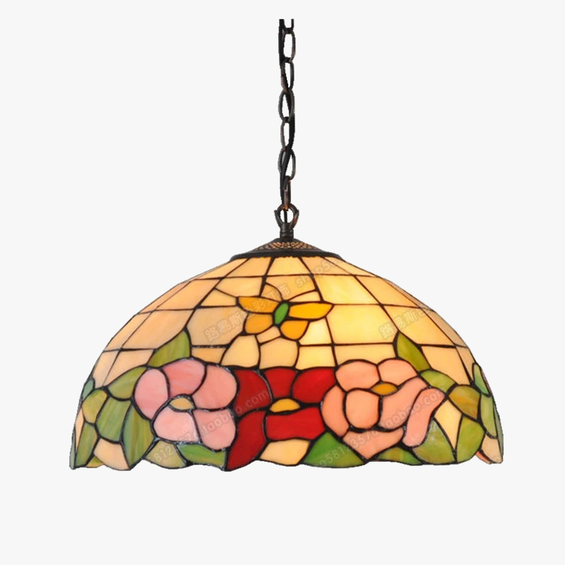 Elegante lampadario a farfalla in vetro.