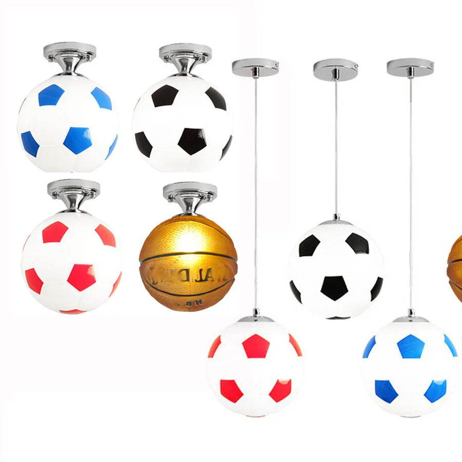 Lampadario per bambini sport luminoso per camera