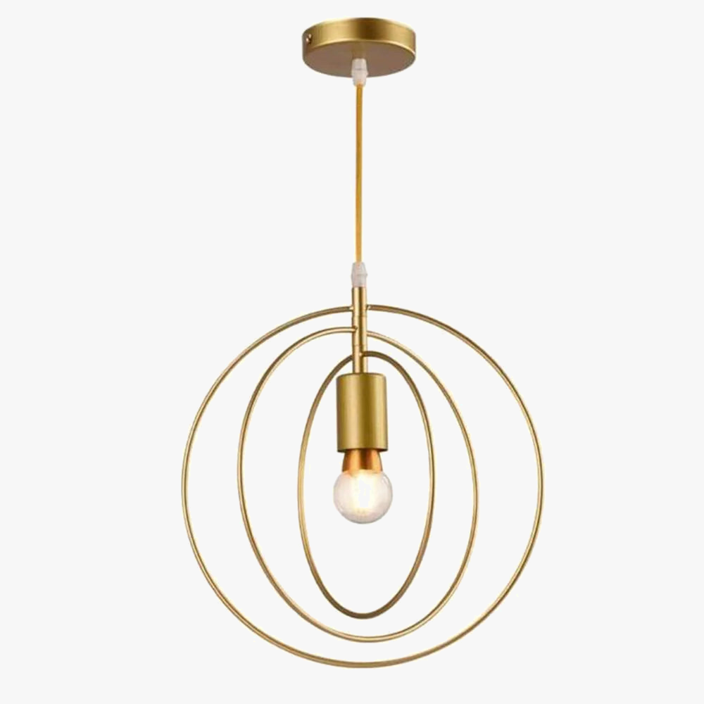Lampadario industriale vintage luminoso