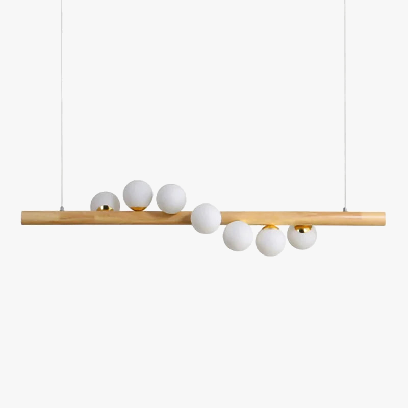 lampadario giapponese in legno massiccio design creativo illuminazione di tendenza