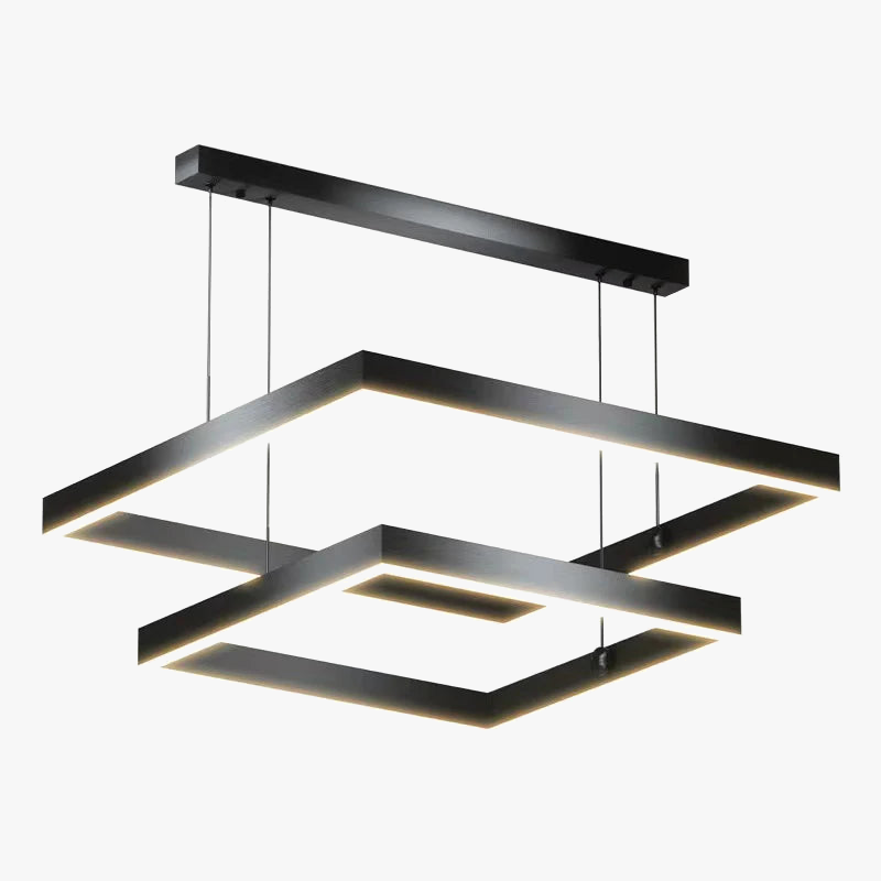 Lustre LED quadrato design moderno