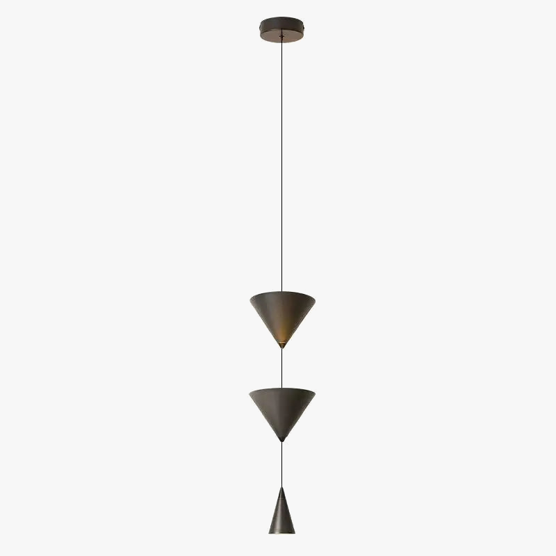 Lampadario LED creativo in metallo bianco e nero
