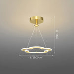 Lustre Led Design Formes Originales Doré - D / Chaude Luminaire Chambre