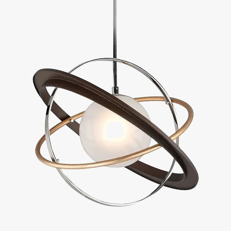 Lampadario LED ad anelli celesti sospesi