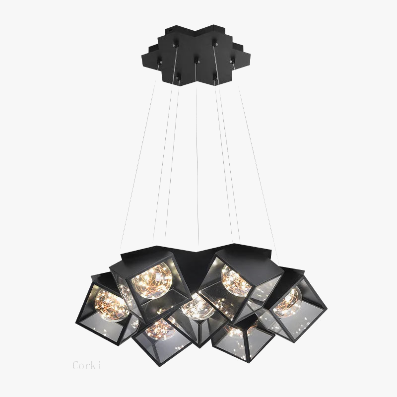 Lampadario LED design essenziale contemporaneo