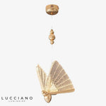 Lustre Led En Verre Butterfly Luminaire Chambre