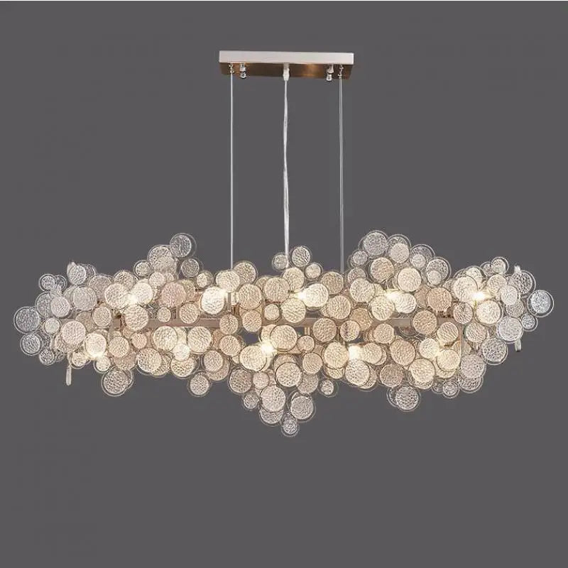 lampadario led in vetro design creativo e semplice moderno