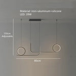 Lustre Led Parcours Métal Lais 80Cm / Froide Luminaire Chambre