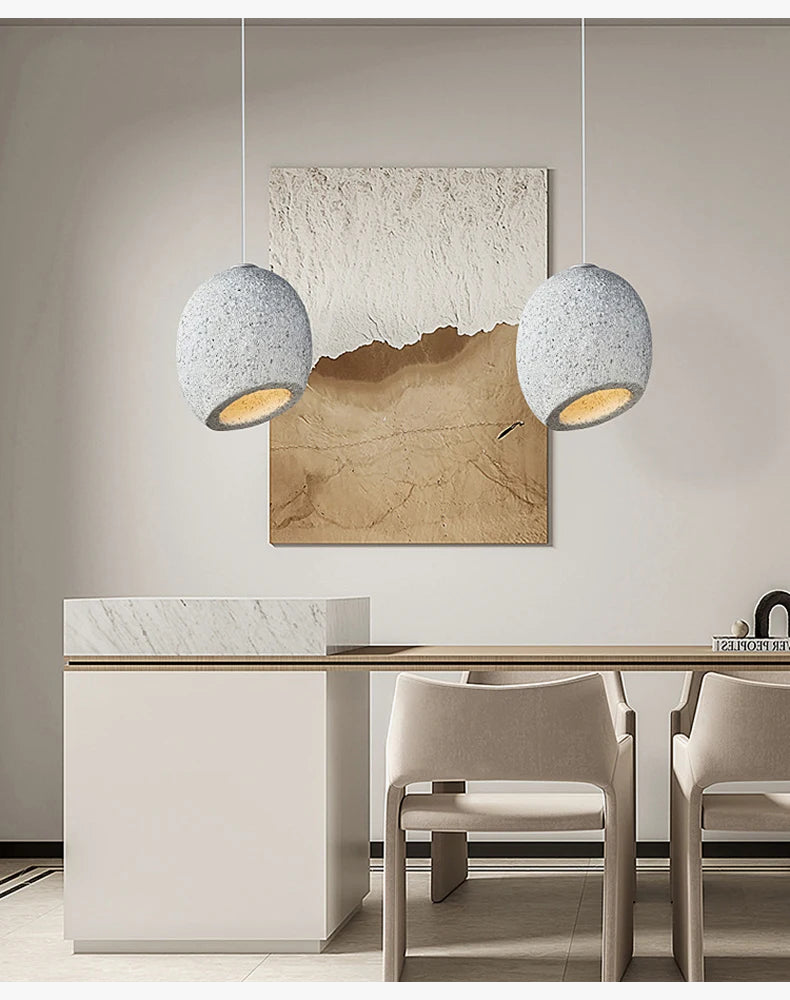 lampadario led stile wabi sabi nordico per caffè e ristorante