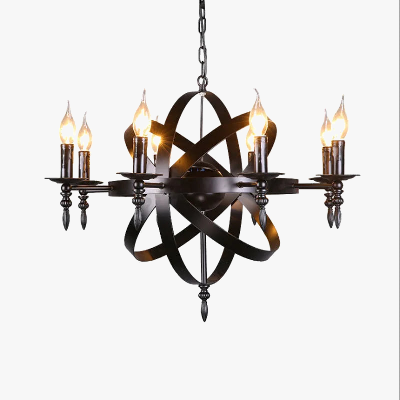 Lampadario industriale vintage stile loft luminoso
