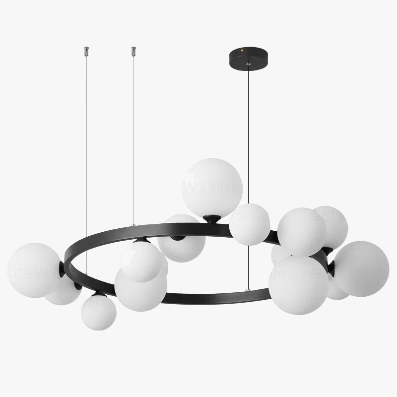 lampadario minimalista moderno cerchio sospensione luci decorazione casa