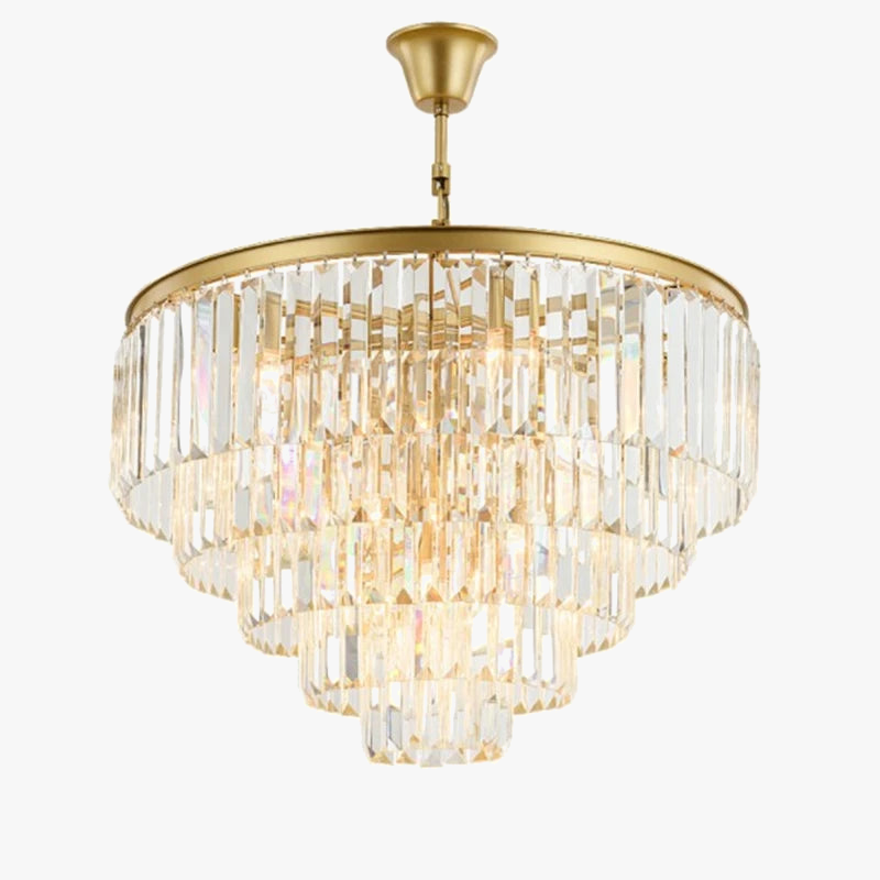 Lampadario in cristallo moderno chic minimalista