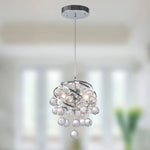 Lustre Moderne En Cristal Et Sphères Luminaire Chambre