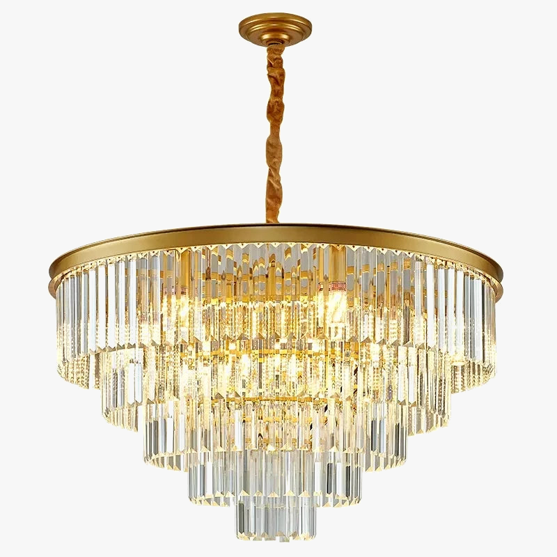 Lampadario moderno cristallo luminoso elegante