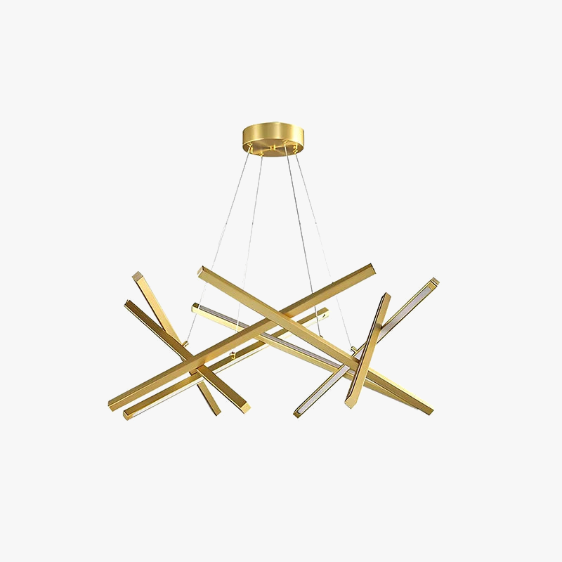 lampadario moderno LED creativo in metallo ramo sospensione nordica