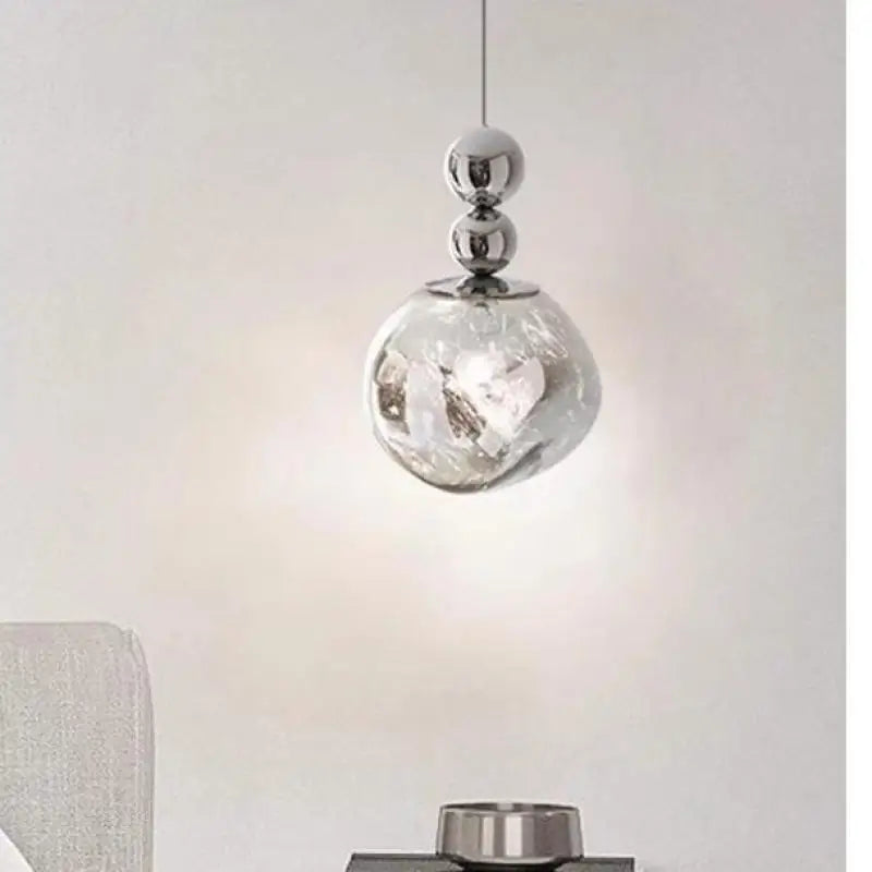lampadario moderno a led in cristallo design nordico per bar e salotto