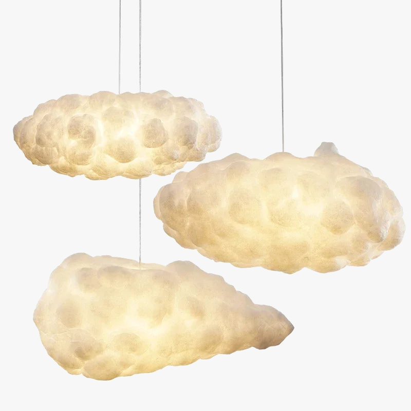 Lampadario moderno LED a forma di nuvola fluttuante per ristorante