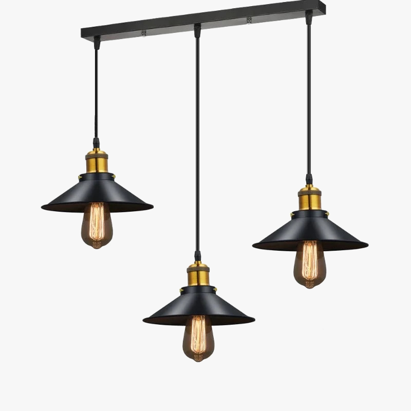 lampadario moderno led in metallo con sospensione vintage