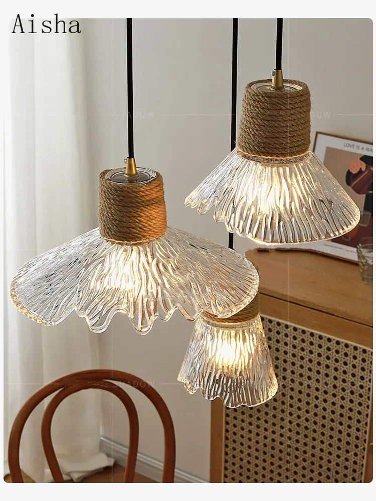 lampadario nordico giapponese a tre teste stile ceppo per interni creativi