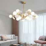 Lustre Nuage Boules Verre Moderne Luminaire Chambre