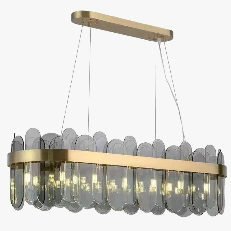Lampadario Ovale Elegante Raffinato